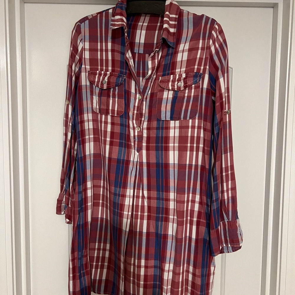 Plaid dress size small